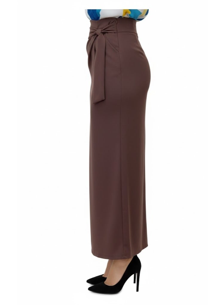 FULL JOY Maxi,Flowing Skirt; Elegant Skirt with a  Beauty and Sophistication With Side knot - Image 2